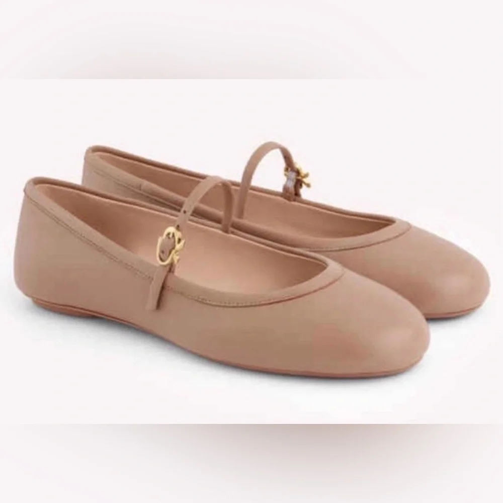 DELISTING TONIGHT. Gianvito Rossi Carla Ballerina. Tan Leather EU 40 (US 9.5–10) - Picture 1 of 11